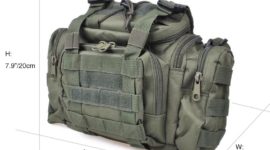 Yoshikawa Fishing Tackle Bag Waist Shoulder Pack With  Fishing Lures Boxes