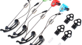 Set of 3 Carp Fishing Tackle Bite Alarms Illuminated Hangers Swingers Indicators