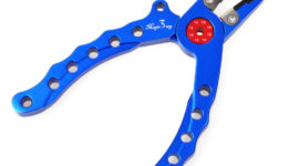 Yoshikawa Saltwater Fishing Aluminum Pliers Stainless Hook Remover Corrosion Resistant Mini Size 6" Blue