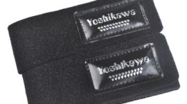 Fishing Rod Cable Tie Strechy Strap Belt Holder Black 1 Pair