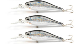 Yoshikawa Fishing Crankbait Lure Rattlin Shad Bass Minnow Saltwater Bait 60mm 7g Black Silver (Pack of 5)