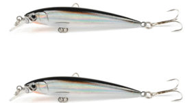 Yoshikawa Saltwater Fishing Lures Assortment 2 Trolling Minnow Rap 140mm 22g Black Silver  Salmon