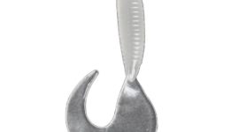 Yoshikawa Soft Plastic Lure Fishing Grub Kit Fat Salt Impregnated 2-1/2" Ivory (pack of 12)