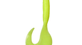 Yoshikawa Soft Plastic Lure Fishing Grub Kit Fat Salt Impregnated 2-1/2" Chartreuse (pack of 12)