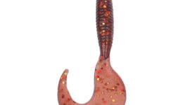 Yoshikawa Soft Plastic Lure Fishing Grub Kit Fat Salt Impregnated 2-1/2" Brown (pack of 12)