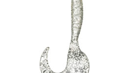 Yoshikawa Soft Plastic Lure Fishing Grub Kit Fat Salt Impregnated 2-1/2" Clear (pack of 12)