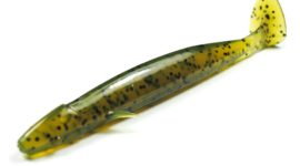 Yoshikawa Soft Lure Worm Minnow Freshwater Saltwater Swimbaits 4" Watermelon (pack of 8)