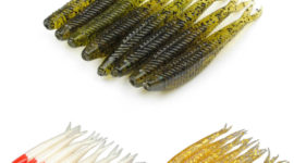 Fishing Soft Lure Lot Fluke Tail Shad Jerkbait Minnow Mix Color Bass Trout(Pack of 24)