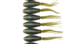 Yoshikawa Soft Lure Freshwater Bass Tubes Worm 2.5" Watermelon Fishing Softbait(pack of 10)