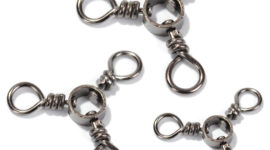 Yoshikawa Lot 50 Fishing Three Way Swivel Size 3 66Lb Black Nickel