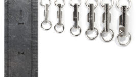 Yoshikawa Fishing Swivel Saltwater Heavy Duty Swivel Welding Ring Offshore Stainless Steel 220Lbs (pack of 25)