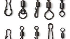 Yoshikawa Fishing Swivel Snap Quick Change Carp Trout Bass Rig Terminal Tackle Size 11(pack of 100)