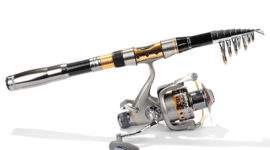 Yoshikawa Saltwater Fishing Spinning Rod and Reel Combo Surfcasting Telescopic 8.9FT/ Bait Feeder runner Size 5000